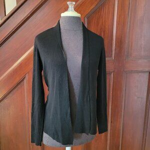 Eileen Fisher Womens Black Merino Wool Cardigan Sweater XS